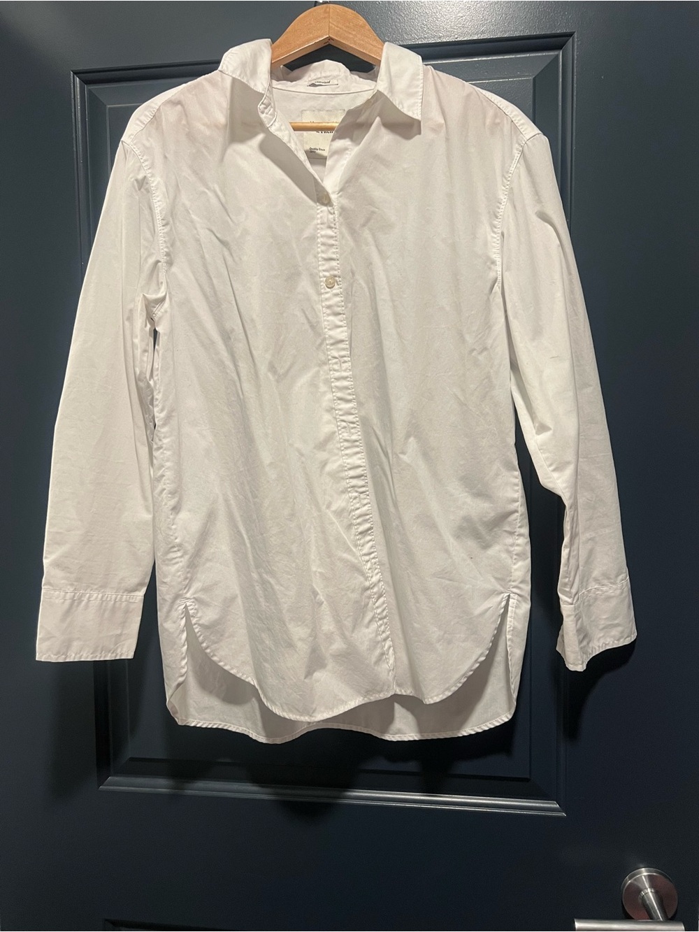 Classic White Oversized Button-Up Shirt